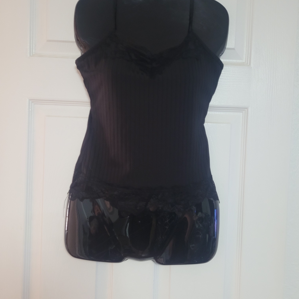 ROMWE Black Lace Camisole
